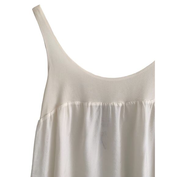 Kristensen Du Nord Tissue Silk Sleeveless Tank Top Ivory Cream Size 0 XS NWT - Picture 3 of 4